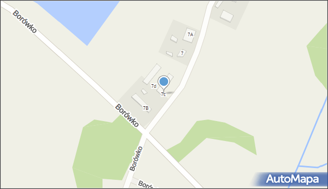 Zbierkowo, Borówko, 7c, mapa Zbierkowo