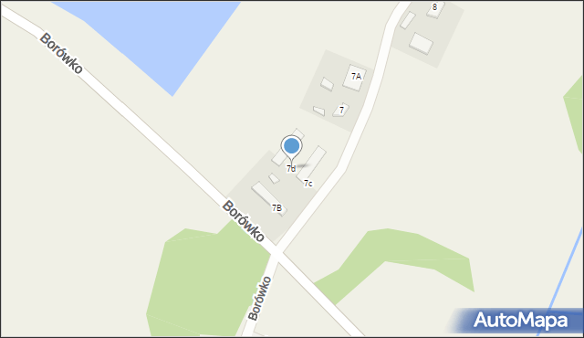 Zbierkowo, Borówko, 7d, mapa Zbierkowo