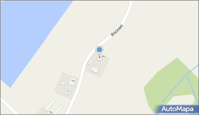 Zbierkowo, Borówko, 8, mapa Zbierkowo