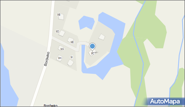 Zbierkowo, Borówko, 9C, mapa Zbierkowo