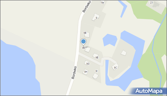 Zbierkowo, Borówko, 9D, mapa Zbierkowo