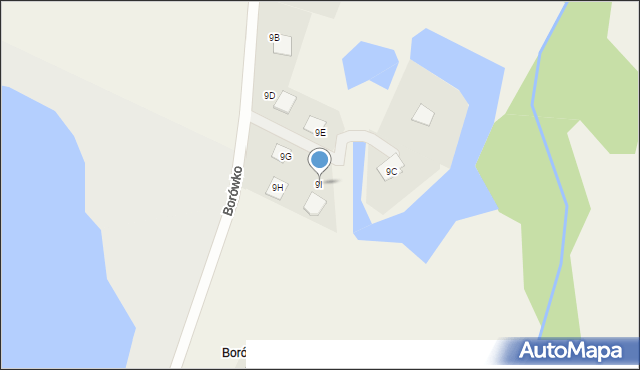 Zbierkowo, Borówko, 9j, mapa Zbierkowo