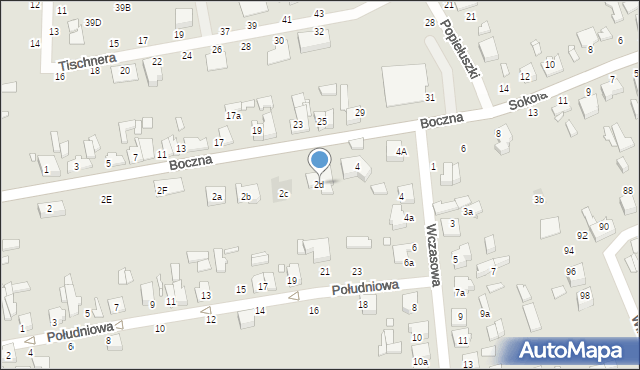Zduńska Wola, Boczna, 2d, mapa Zduńska Wola