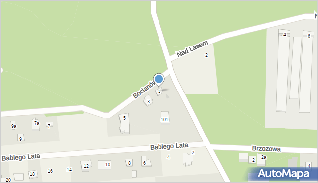 Żelechów, Bocianów, 1, mapa Żelechów