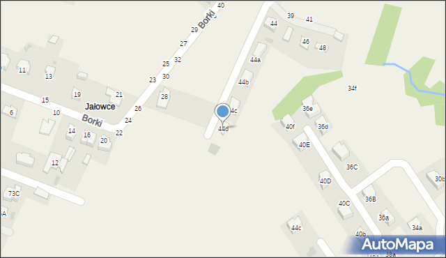 Zgłobice, Borki, 44d, mapa Zgłobice