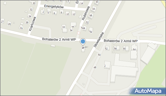 Zgorzelec, Bohaterów 2 Armii Wojska Polskiego, 46, mapa Zgorzelec