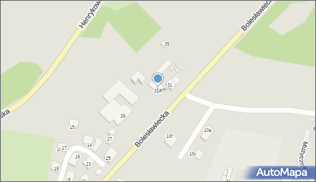 Zgorzelec, Bolesławiecka, 31A, mapa Zgorzelec