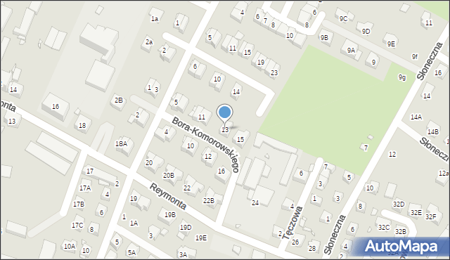 Zgorzelec, Bora-Komorowskiego Tadeusza, gen., 13, mapa Zgorzelec