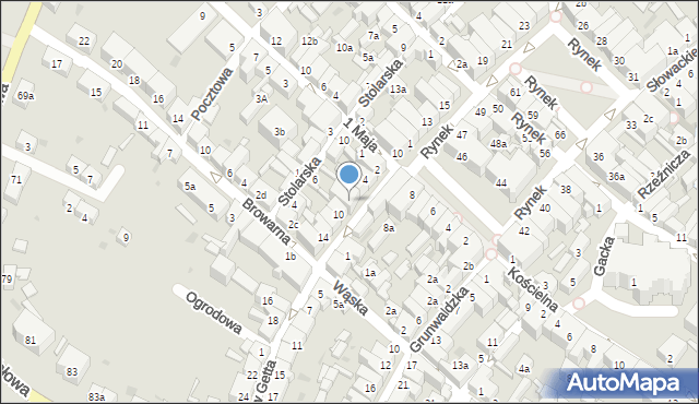 Ziębice, Bohaterów Getta, 8, mapa Ziębice