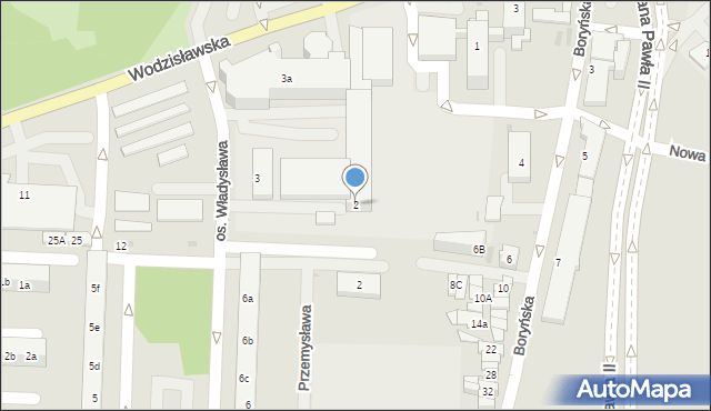 Żory, Boryńska, 2, mapa Żor