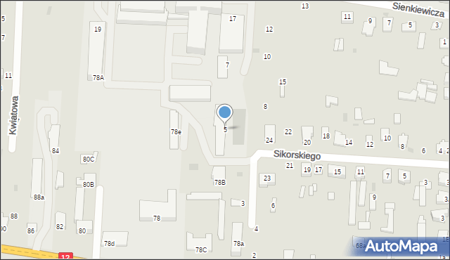 Zwoleń, Bohaterów Walki z Faszyzmem, 5, mapa Zwoleń