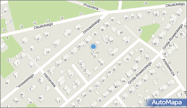 Żyrardów, Bora-Komorowskiego Tadeusza, gen., 35, mapa Żyrardów