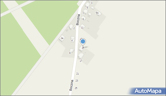 Żyrowa, Boczna, 15, mapa Żyrowa