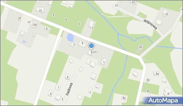 Adamów-Wieś, Brzozokalska, 3, mapa Adamów-Wieś