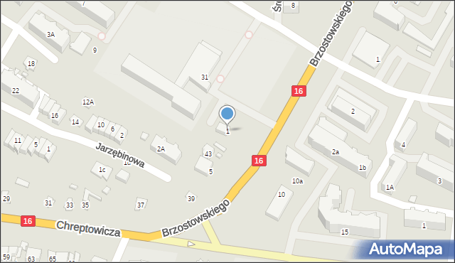 Augustów, Brzostowskiego Karola, 1, mapa Augustów