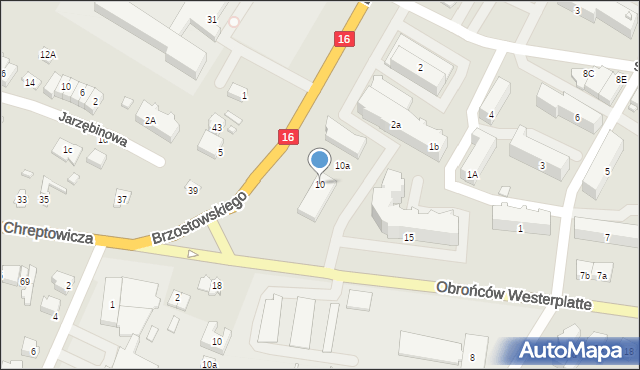 Augustów, Brzostowskiego Karola, 10, mapa Augustów