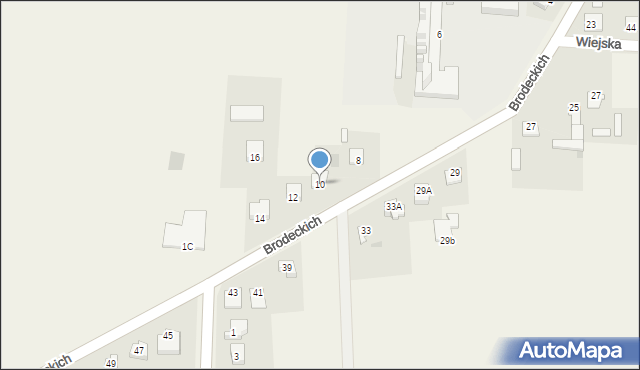 Baboszewo, Brodeckich Jana i Antoniego, 10, mapa Baboszewo