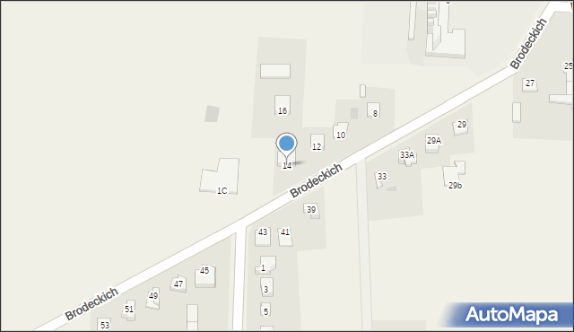 Baboszewo, Brodeckich Jana i Antoniego, 14, mapa Baboszewo