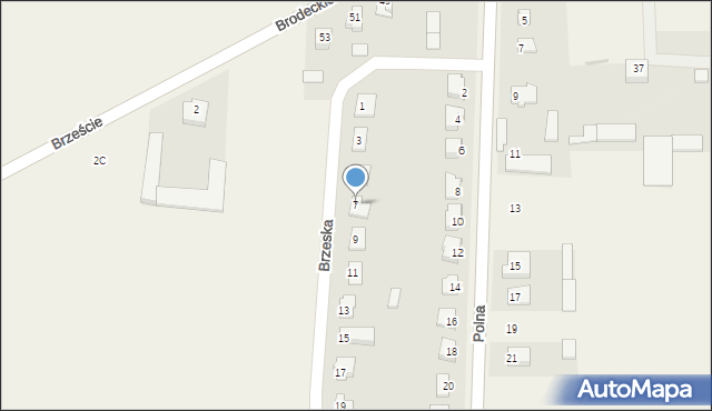 Baboszewo, Brzeska, 7, mapa Baboszewo
