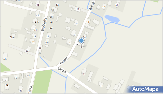 Bąków, Brata Bassy, 4, mapa Bąków