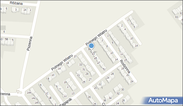 Banino, Brzozowy Zagajnik, 41, mapa Banino