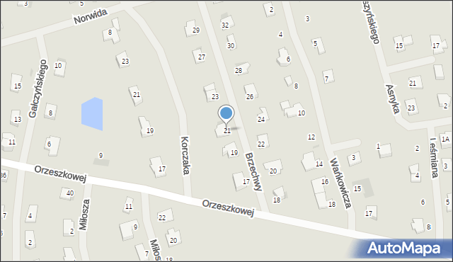 Barczewo, Brzechwy Jana, 21, mapa Barczewo