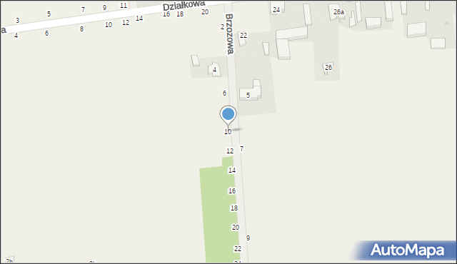 Barkowice Mokre, Brzozowa, 10, mapa Barkowice Mokre