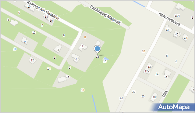 Baszkówka, Brzozowa, 13, mapa Baszkówka