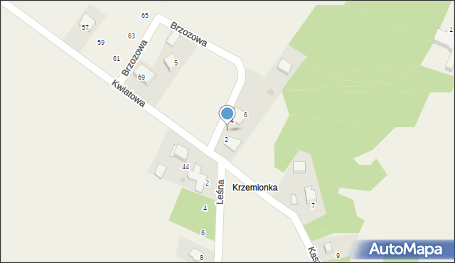 Bębło, Brzozowa, 2/2, mapa Bębło