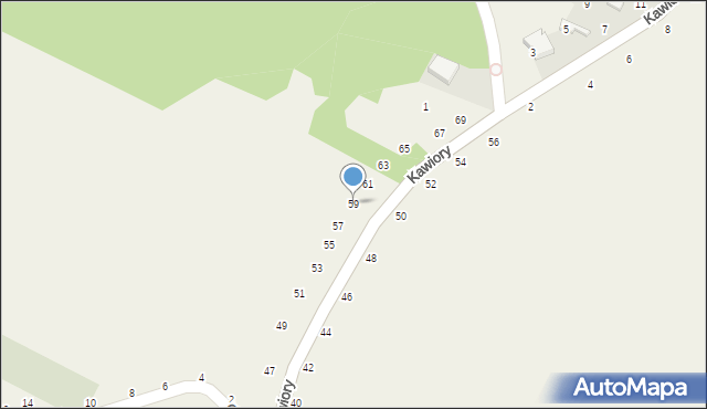 Będkowice, Browar, 59, mapa Będkowice