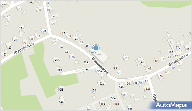 Będzin, Brzozowicka, 49, mapa Będzin