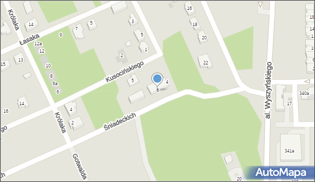 Bełchatów, Braci Śniadeckich Jana i Jędrzeja, 6, mapa Bełchatów