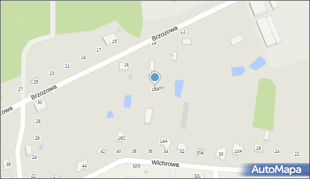 Bełchatów, Brzozowa, 16A, mapa Bełchatów