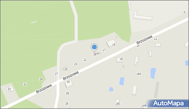 Bełchatów, Brzozowa, 19, mapa Bełchatów