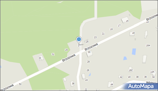 Bełchatów, Brzozowa, 27, mapa Bełchatów
