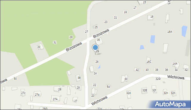 Bełchatów, Brzozowa, 32, mapa Bełchatów