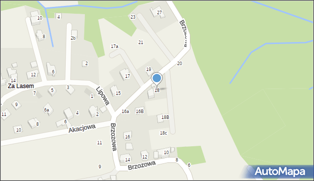 Bestwina, Brzozowa, 18, mapa Bestwina