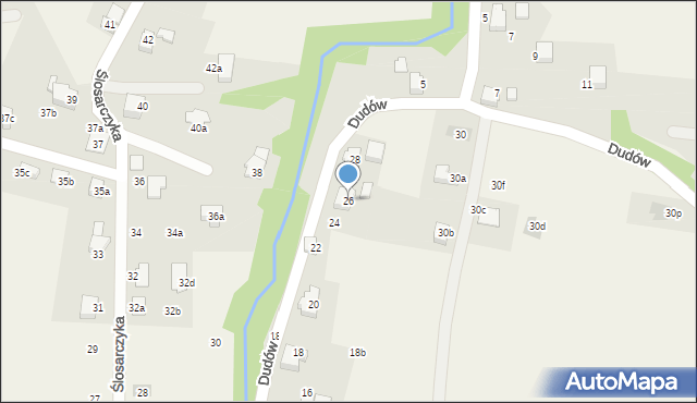 Bestwinka, Braci Dudów, 26, mapa Bestwinka