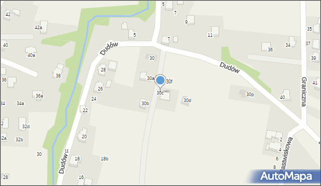 Bestwinka, Braci Dudów, 30c, mapa Bestwinka