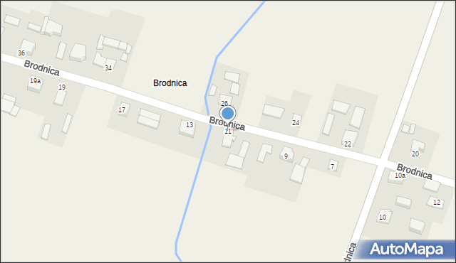 Biadacz, Brodnica, 11, mapa Biadacz