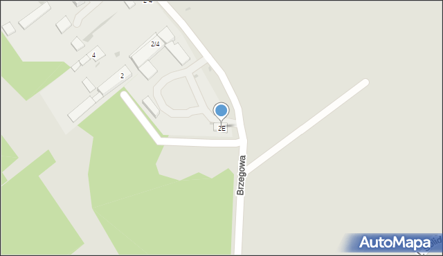 Biała Podlaska, Brzegowa, 2E, mapa Białej Podlaskiej
