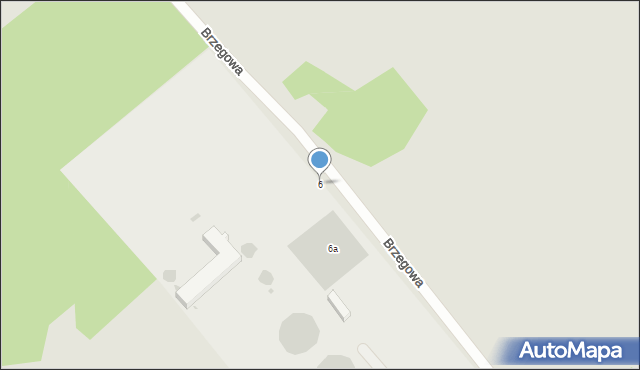 Biała Podlaska, Brzegowa, 6, mapa Białej Podlaskiej