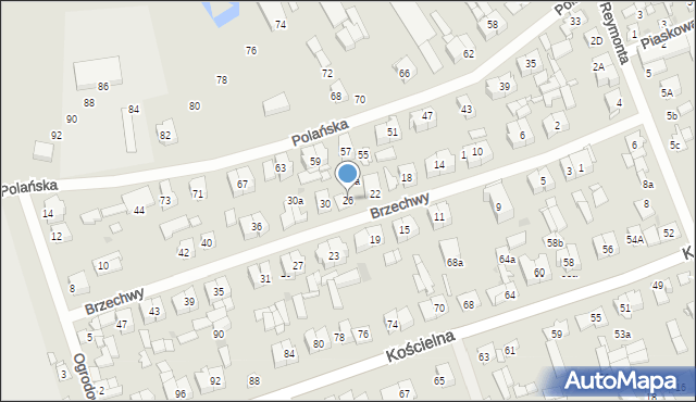 Białobrzegi, Brzechwy Jana, 26, mapa Białobrzegi