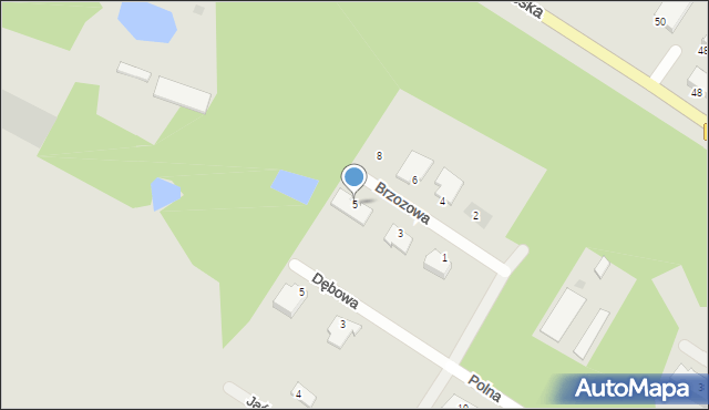 Białogard, Brzozowa, 5, mapa Białogard