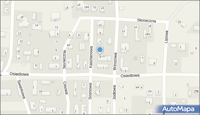Białogóra, Brzozowa, 3, mapa Białogóra