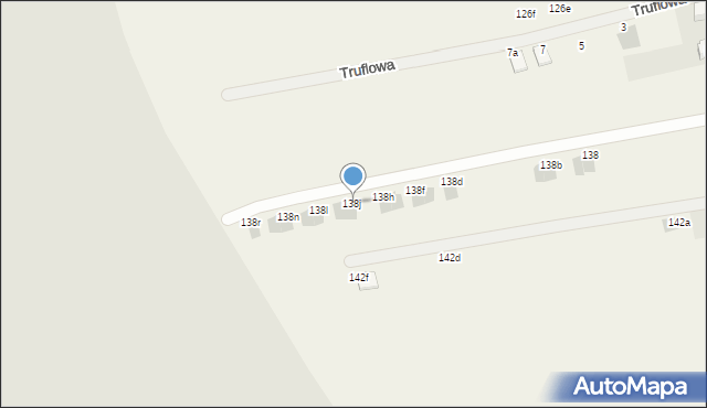 Bibice, Brzozowa, 138j, mapa Bibice