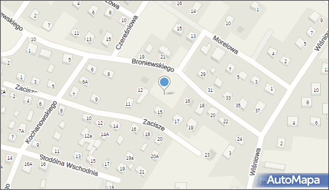 Bielsk, Broniewskiego Władysława, 14, mapa Bielsk
