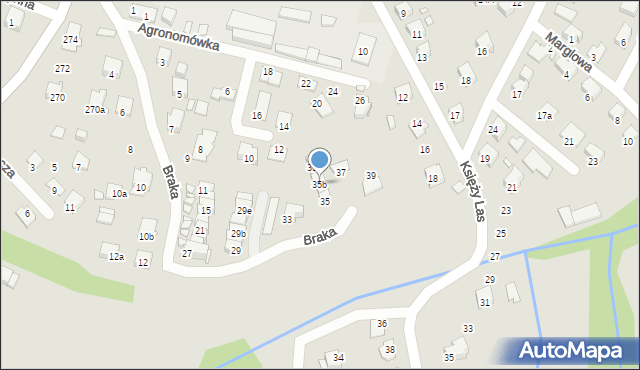 Bielsko-Biała, Braka Józefa, 35b, mapa Bielsko-Białej