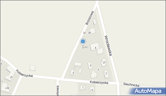 Biestrzyków, Brzozowa, 3, mapa Biestrzyków