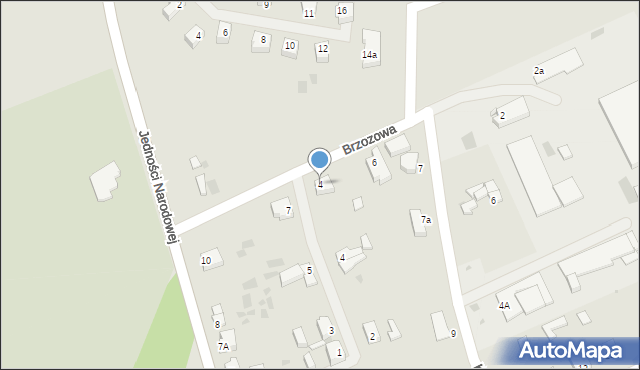 Bobolice, Brzozowa, 4, mapa Bobolice